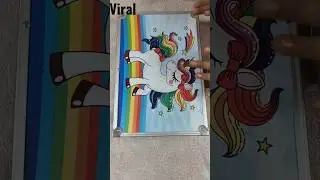 Unboxing Unicorn 🦄 🦄 colour box#shorts #youtubeshorts