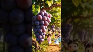 The Most Satisfying Grape Juice Ever Made! 🍇✨ #shorts #cartoon #cuteanimation #satisfying #funny