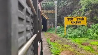 Ukshi To Sangameshwar Station On The Konkan Railway: Monsoon Greenery, Tunnels & Track Sounds