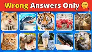 Guess 60 Animals In 3 Seconds | Hardest choices ever | Easy, Medium, Hard, Impossible | Funny Quiz