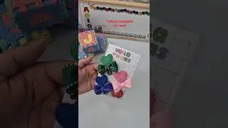 La&ccedil;o Escolar/ Hair Clip Escolar ( La&ccedil;o L&iacute;via fita 5) Jaqueline #lacofacil #la&ccedil;oescolar #voltaasaulas