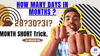 how many days in months, month short trick.#monthshortstrick by Animesh sir