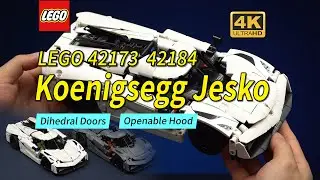 LEGO Technic 42184 и 42173 Koenigsegg Jesko Absolut White & Gray Подробный обзор