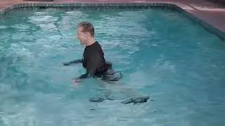 Water Exercise Tip - Hip extension for Glutes
