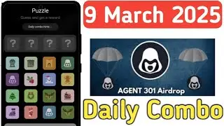 agent 301 puzzle today 9 March | agent 301 airdrop |agent 301