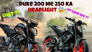 Ktm duke 200 me 250/390 headlight Installation || Duke 200 led headlight installation | HIMANSHU DMT