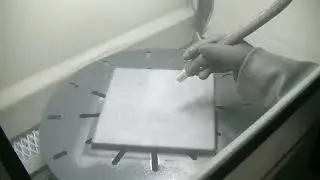 Pressure blasting cabinet