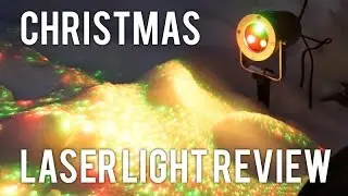 Christmas Outdoor Projector Waterproof Laser Lights Unboxing/Review - Christmas light alternative.