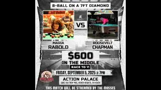 Maria Rabold vs Roosevelt Chapman - 8-Ball 9/5/25