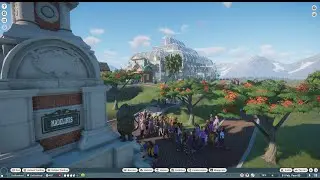 Turned an Arboretum into a wildlife water park habitat . A quick but detailed look -Planet Zoo