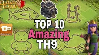 top 10 th9 funny bases|th9 funny base link|th9 fun base|th9 troll base|th9 engineered base🤣🤣😉-coc