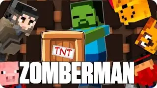¡LAVA EN TU CARA! ZOMBERMAN | Minecraft Con Sara, Luh, Exo Y Macundra
