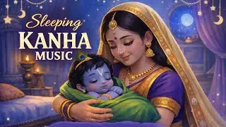 SLEEPING KANHA LULLABY| BABY SLEEP MUSIC| CALM NIGHT SLEEP #sleep #music #viral #lullaby #krishna 