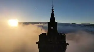 Rocher de Dabo-Chapelle Saint L&eacute;on-vid&eacute;o drone-lever de soleil