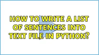 How to write a list of sentences into text file in Python?