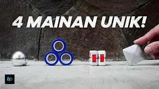 4 MAINAN FIDGET SUPER UNIK! Unboxing & Review INDONESIA | Buka paket