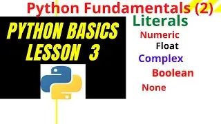Python Basics Course Lesson  3 -  Python Fundamentals - 2 - CBSE class 11