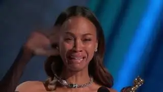 Zoe Salda&ntilde;a Brings Down the House With Her Oscars 2025 Acceptance Speech