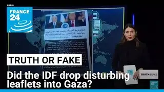 Did the Israeli army drop leaflets into Gaza warning of Trump's 'forced displacement' plan?