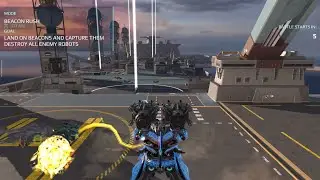 War Robots Carrier Beacon Rush Gameplay