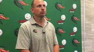 Head Coach Bill Clark - UAB Fall Camp 2017 - Day Five