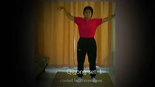 Qigong set 1 2 เสื้อแดงแนวนอน