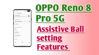 OPPO Reno 8 Pro 5G Assistive Ball setting features