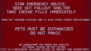 [EAS] &ldquo;STAR Alert System&rdquo;- Gish Public Access TV coverage of 31 October, 2112 Nuclear Attacks