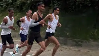 HPC X-Country training centre today Tempo Run 10km. 3:10pr km.Or 2nd group (3:13)pr km.Tempo run 🎯💯 