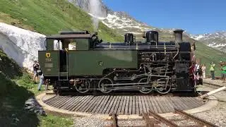 Dampfbahn Furka-Bergstrecke - Jungfernfahrten HG 4/4 704