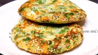 With 1 cup Rice flour make this healthy less oil easy breakfast recipe | Rice flour Breakfast Idea