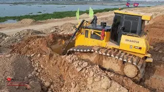Wonderful Machine Shantui Bulldozer Stronger Pushing Soils Activities Special Power