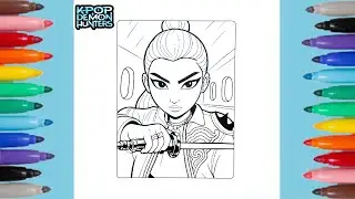 K-pop Demon Hunters Rumi Coloring Pages | Huntrix Rumi Comes to Life 💖