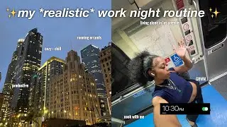 MY *realistic* WORK NIGHT ROUTINE 🌙 | aesthetic mini vlog |  cook with me, living alone + more!