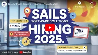 Sails Software Hiring 2025 🔥 | Test Update Vizag | Aptitude, English, Coding | Rejection Alerts!