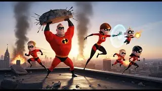 The Incredibles Save the Day | Superhero Family Adventure