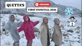 BISMILLAHA & ALHAMDULLILAH - FIRST SNOWFALL OF 2026 😍❄️ & MY FIRST | VLOG |