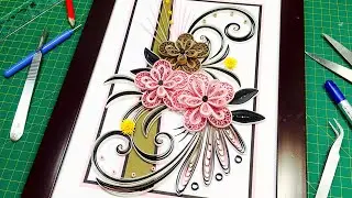 Cách Làm Ra Một Bức Tranh Giấy Cuộn Quilling Nghệ Thuật