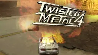 Twisted Metal 4 [PS1] Orbital vs Captain Grimm gameplay