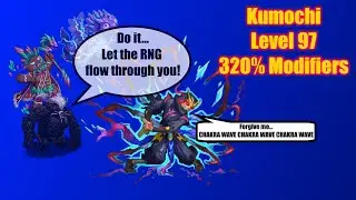 FFBE - Clash of Wills Kumochi, Level 97 320% Mods, Earth Team.