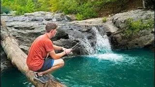 Exploring & Fishing EPIC Waterfalls HIDDEN in The Mountains
