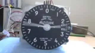 Prototype Multipointer aircraft simulator gauge