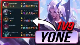 WILD RIFT YONE CRAZIEST 1V9 HARD CARRY YOU WILL EVER SEE