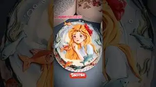 Edible Art! Watch This Stunning Girl Cake Topper Come to Life! 🎂🎨