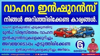 Vehicle Insurance in India Explained | Third Party, Comprehensive & Add-On Covers Malayalam 2026