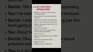 &ldquo;STOP IGNORING THESE SYMPTOMS 😳 | Doctor & Patient English Dialogue&rdquo; #slowenglish
