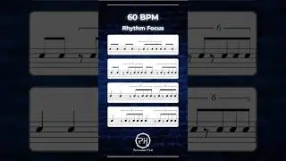 Drum Sight Reading Challenge at 60 BPM 🥁 | Slow & Precise Rhythm Training
