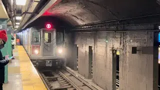 MTA IRT Lex Ave Line: R142 (5) + R142/A (4) Express Trains At East 59th Street Station: (12/08/2023)
