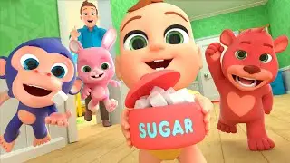 Johny Johny Yes Papa & Animal Friends | Almama Nursery Rhymes & Kids Songs