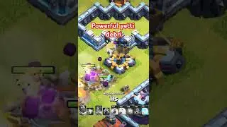 Distructed yetti and debris #clashofclans #coc #coctroops #coctutorial #supercell #coctips#shorts